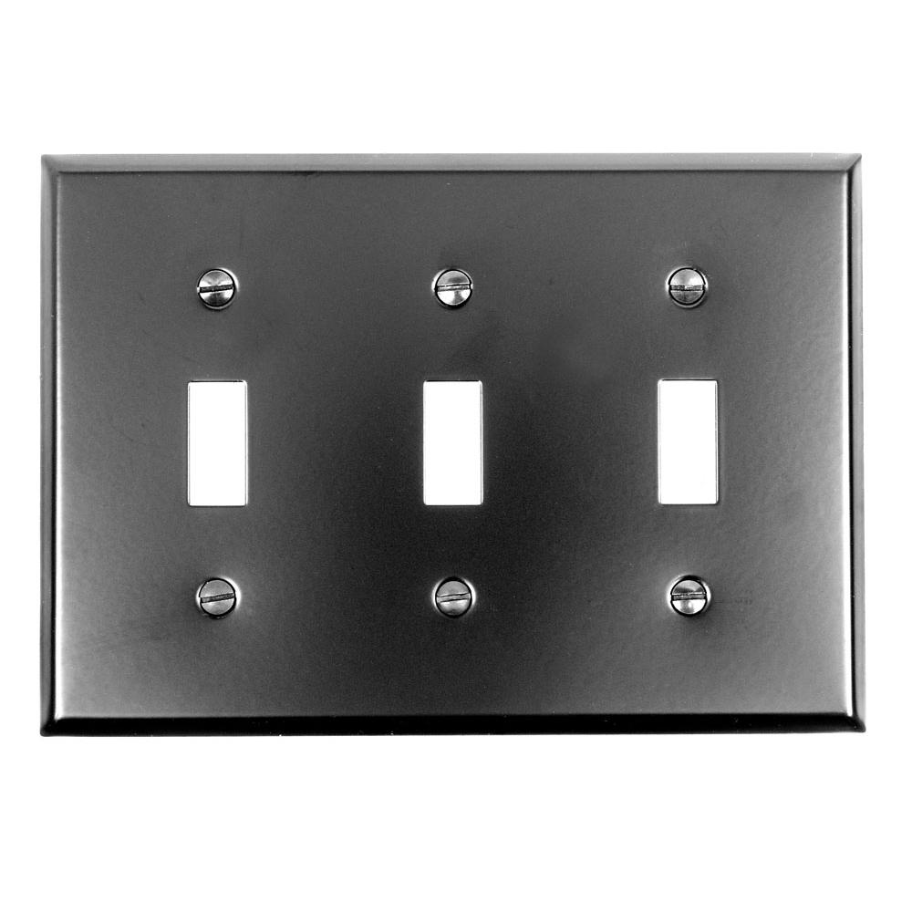 Acorn Manufacturing 3/Toggle Switch Plate