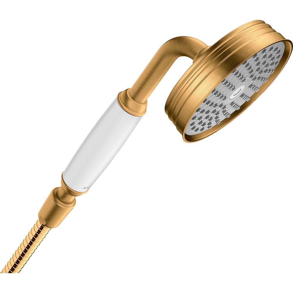 Axor Montreux Handshower 100 1-Jet, 1.8 GPM in Brushed Gold Optic