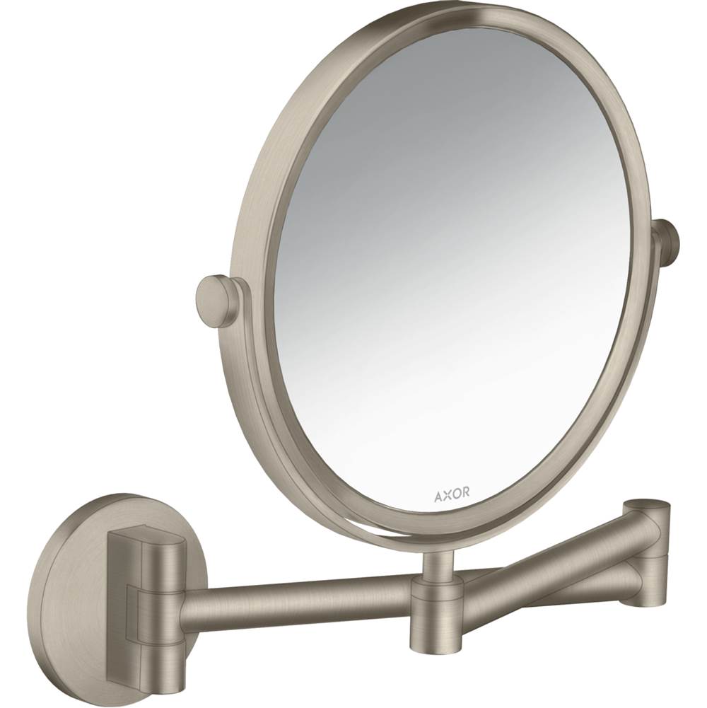 Axor Universal Circular Shaving Mirror in Brushed Nickel