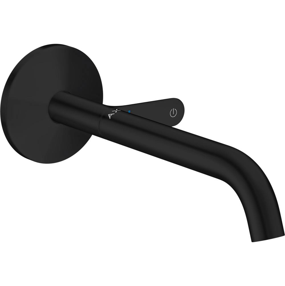 Axor ONE Wall-Mounted Single-Handle Faucet Select, 1.2 GPM in Matte Black