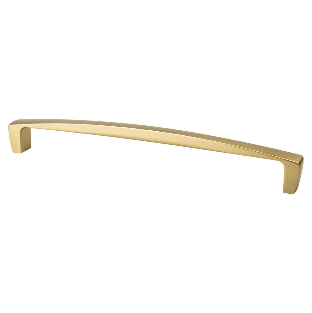 Berenson Aspire 12 inch CC Modern Brushed Gold Appliance Pull