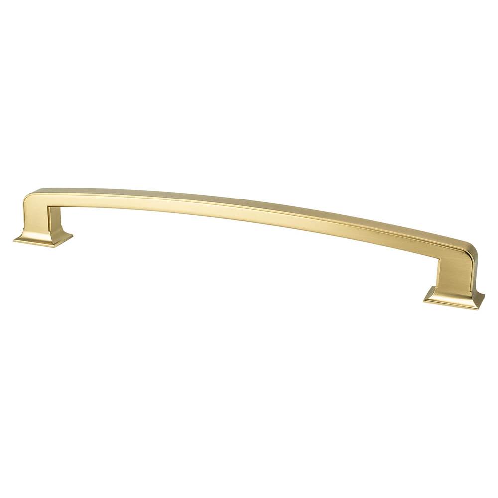 Berenson Hearthstone 12 inch CC Modern Brushed Gold Appliance Pull