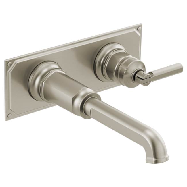 Brizo Invari® Two-Hole, Single-Handle Wall Mount Lavatory Faucet - Less Handle 1.5 GPM