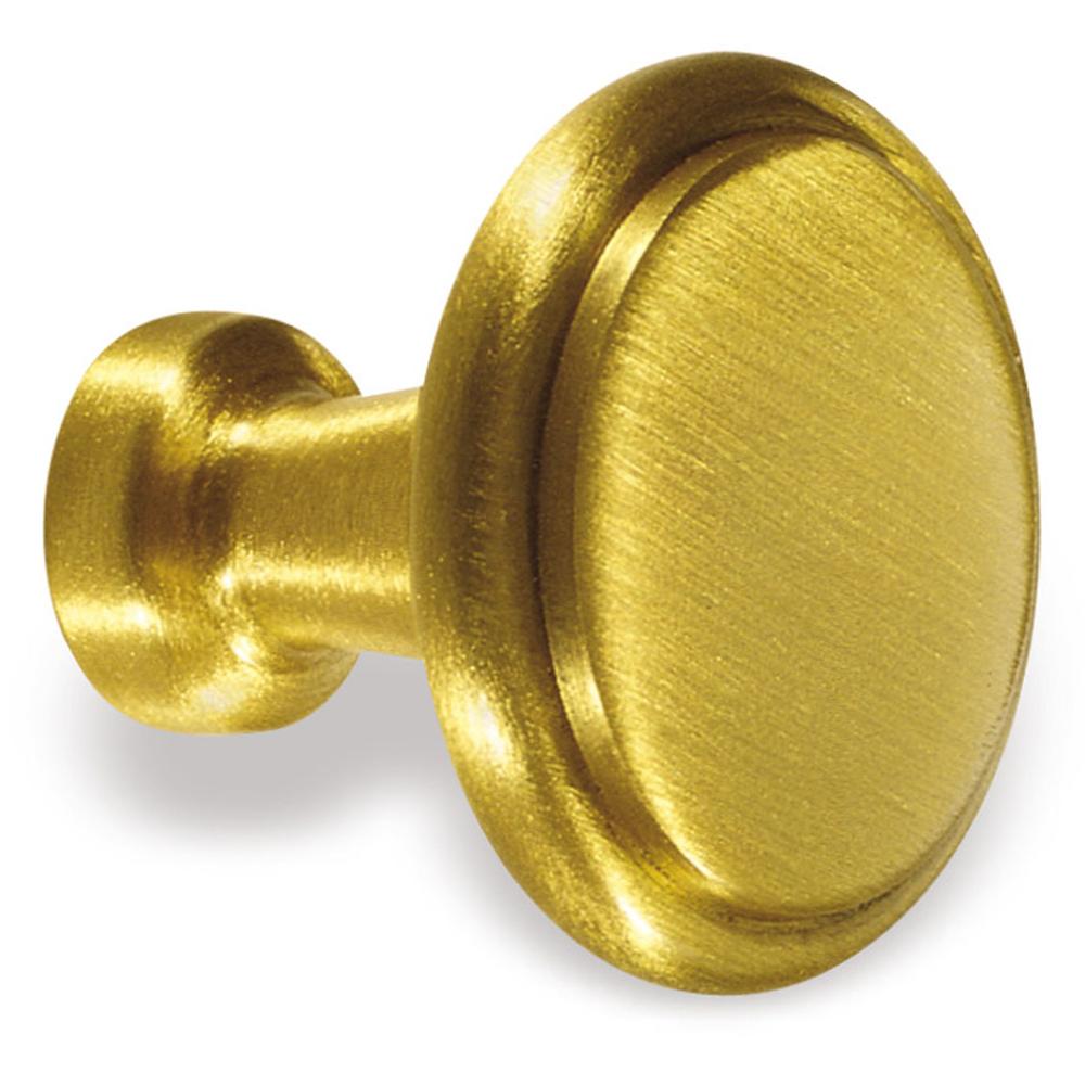 Colonial Bronze Cabinet Knob Hand Finished in Satin Chrome