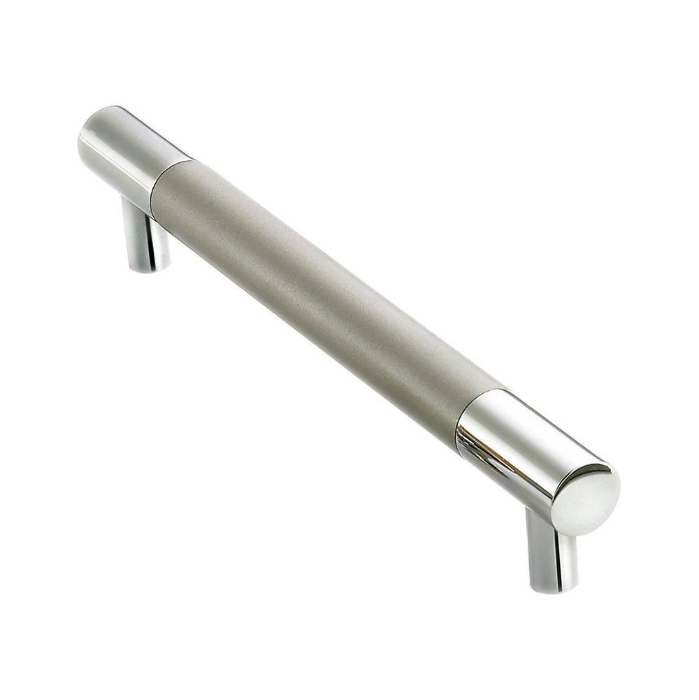 Colonial Bronze Cabinet, Appliance, Door and Shower Door Pull Hand Finished in Satin Chrome and Matte Light Statuary Bronze