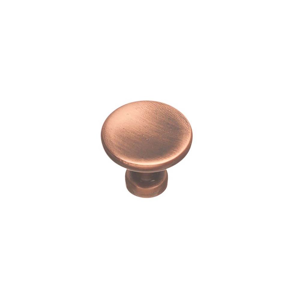 Colonial Bronze Cabinet Knob Hand Finished in Antique Copper