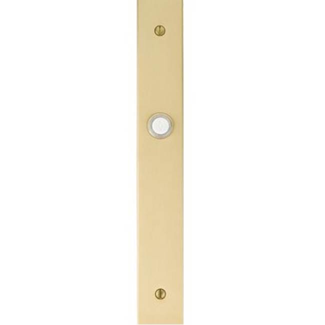 Emtek Stretto Brass Doorbell 1-1/2'' x 11'', US19