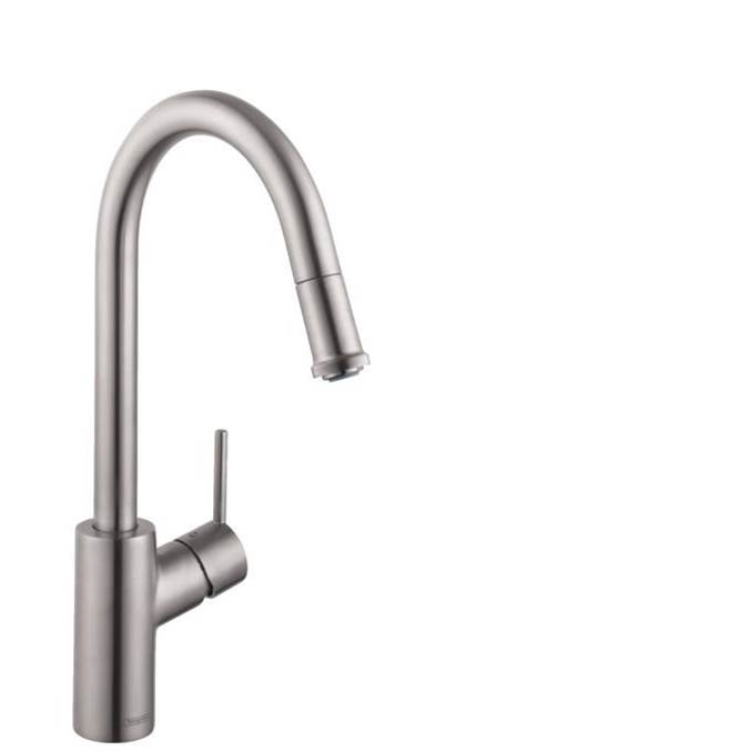 Hansgrohe Talis S² HighArc Kitchen Faucet, 1-Spray Pull-Down, 1.75 GPM in Steel Optic