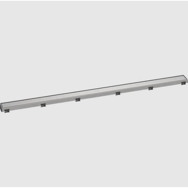 Hansgrohe RainDrain Match Trim for 47 1/4'' Rough with Height Adjustable Frame in Brushed Stainless Steel