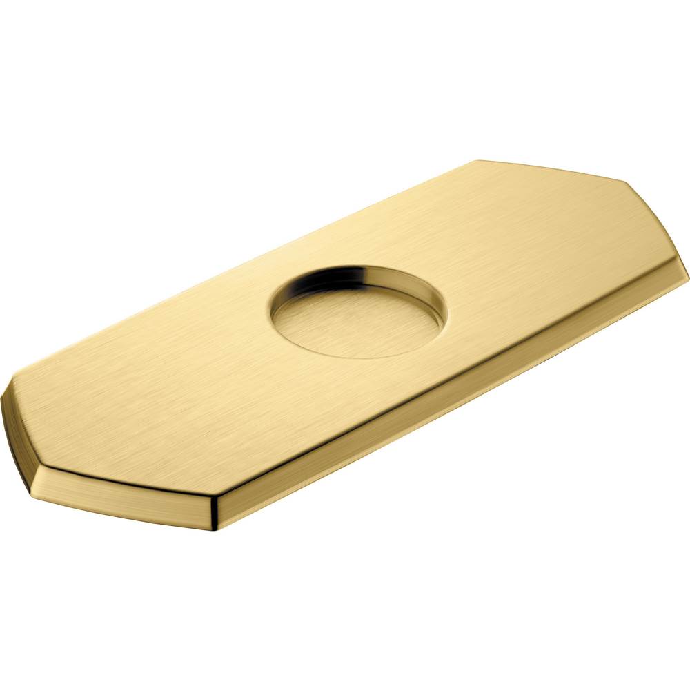 Hansgrohe Locarno Base Plate for Single-Hole Faucets in Brushed Gold Optic
