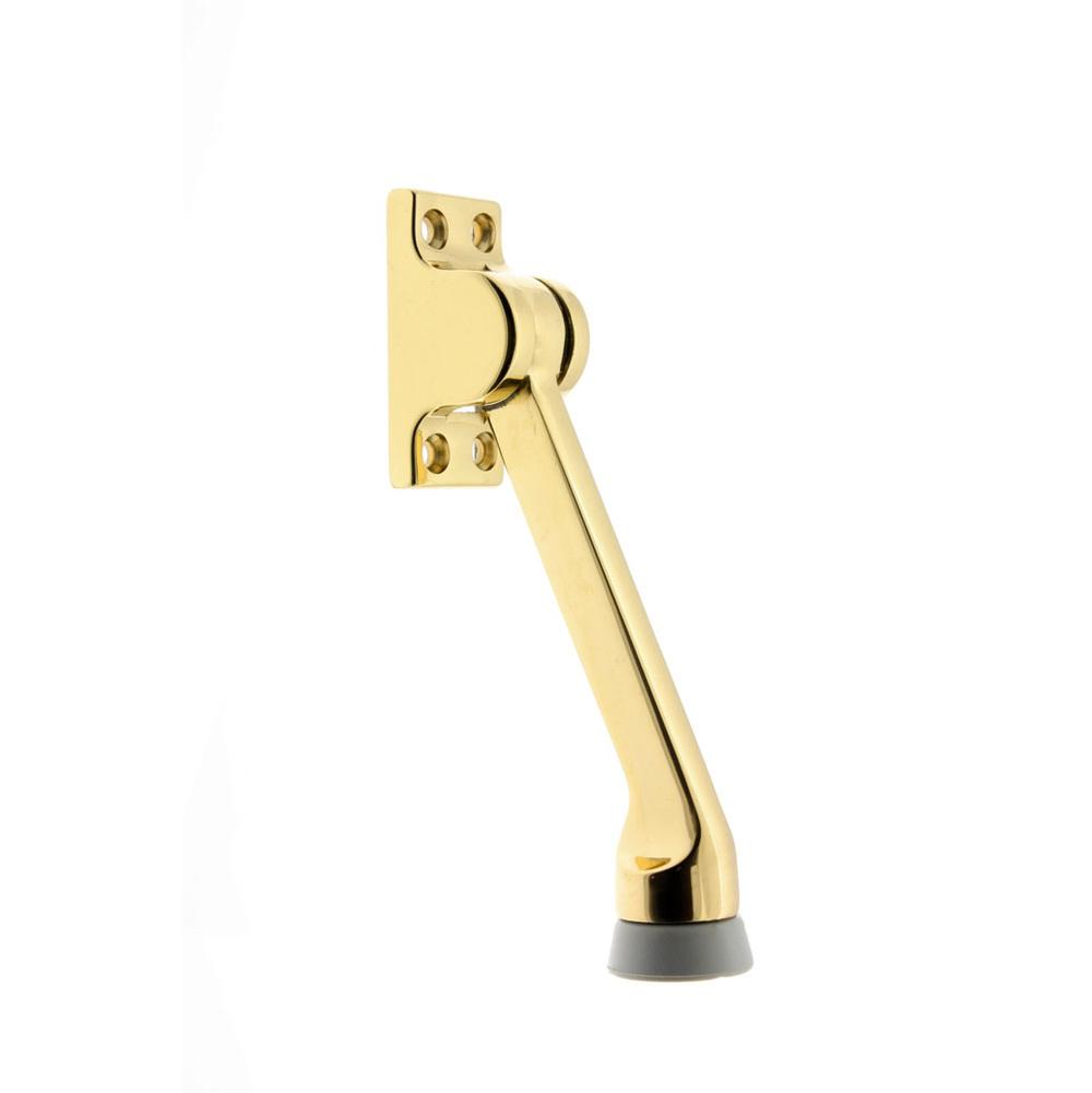 Idh 5-1/2'' Projection Square Kickdown Stop Polished Brass