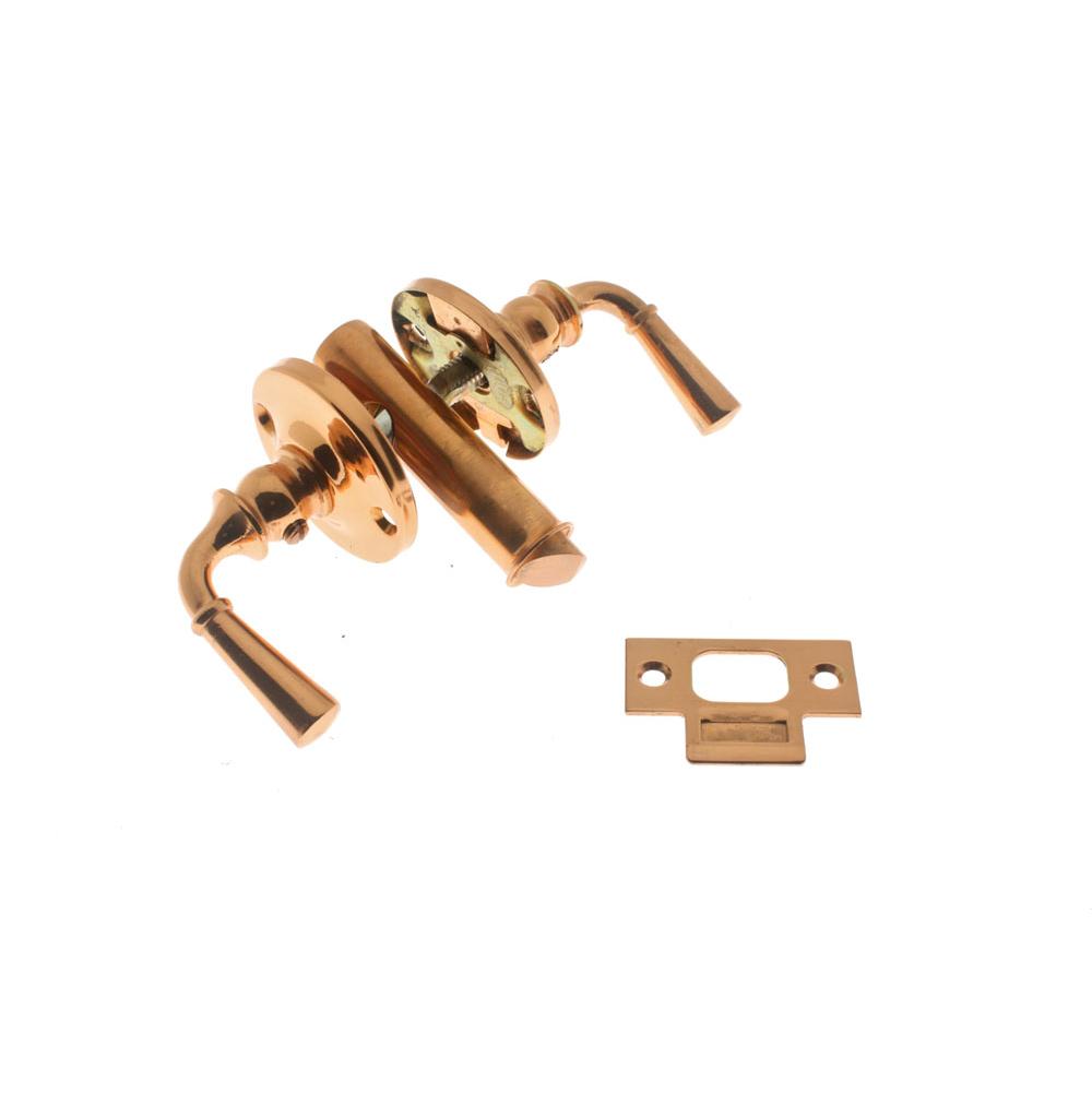 Idh Storm Screen Door Latch (Dual Lever) Polished Copper