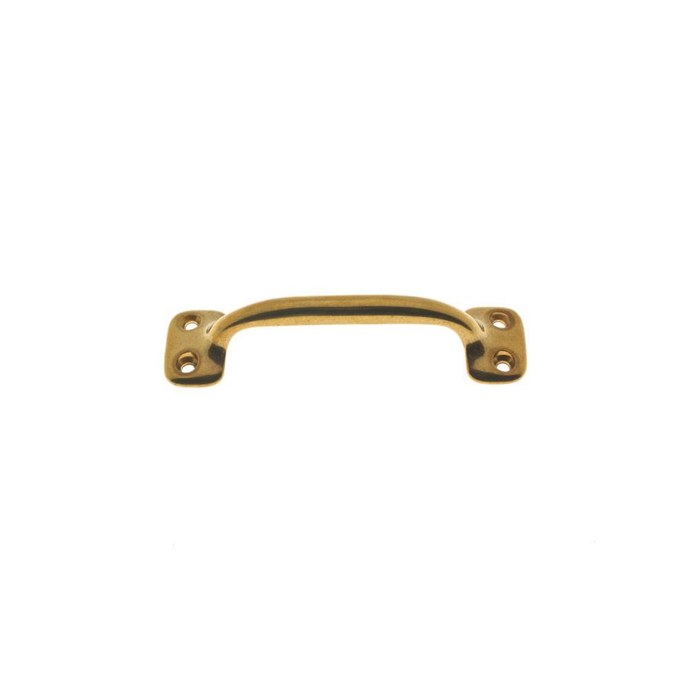 Idh 4'' C/C Bar Lift/Door Pull Polished Brass No Lacquer