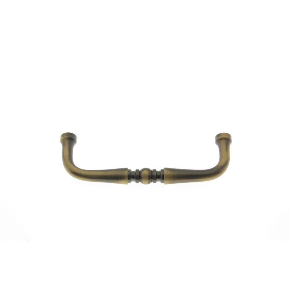 Idh 3-1/2'' Fancy Pull Antique Brass