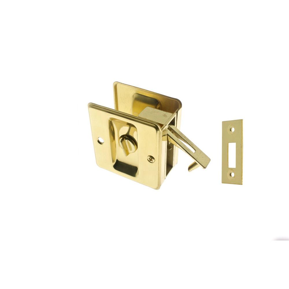 Idh Pocket Privacy Door Pull Polished Brass