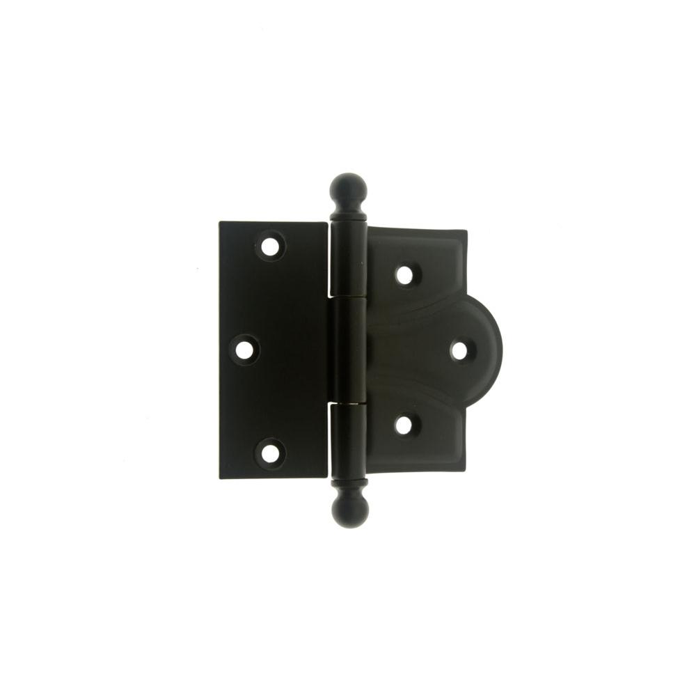 Idh Solid Brass 3'' X 3-3/4'' Combo Mortise/Surface Offset Hinge Ball Finials (Pair) Oil-Rubbed Bronze-J