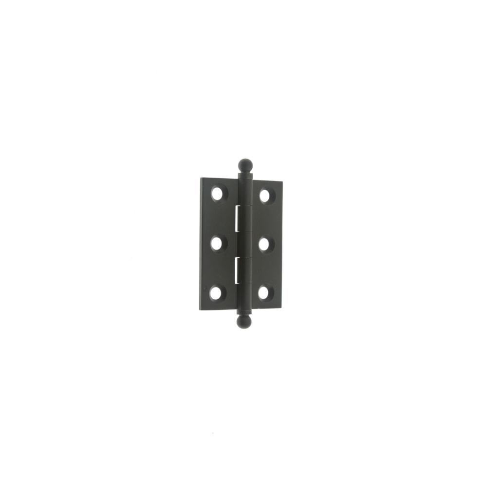 Idh 2'' X 1-1/2'' Solid Brass Cabinet Hinge W/Ball Tips (Pair)  Oil Rubbed Bronze