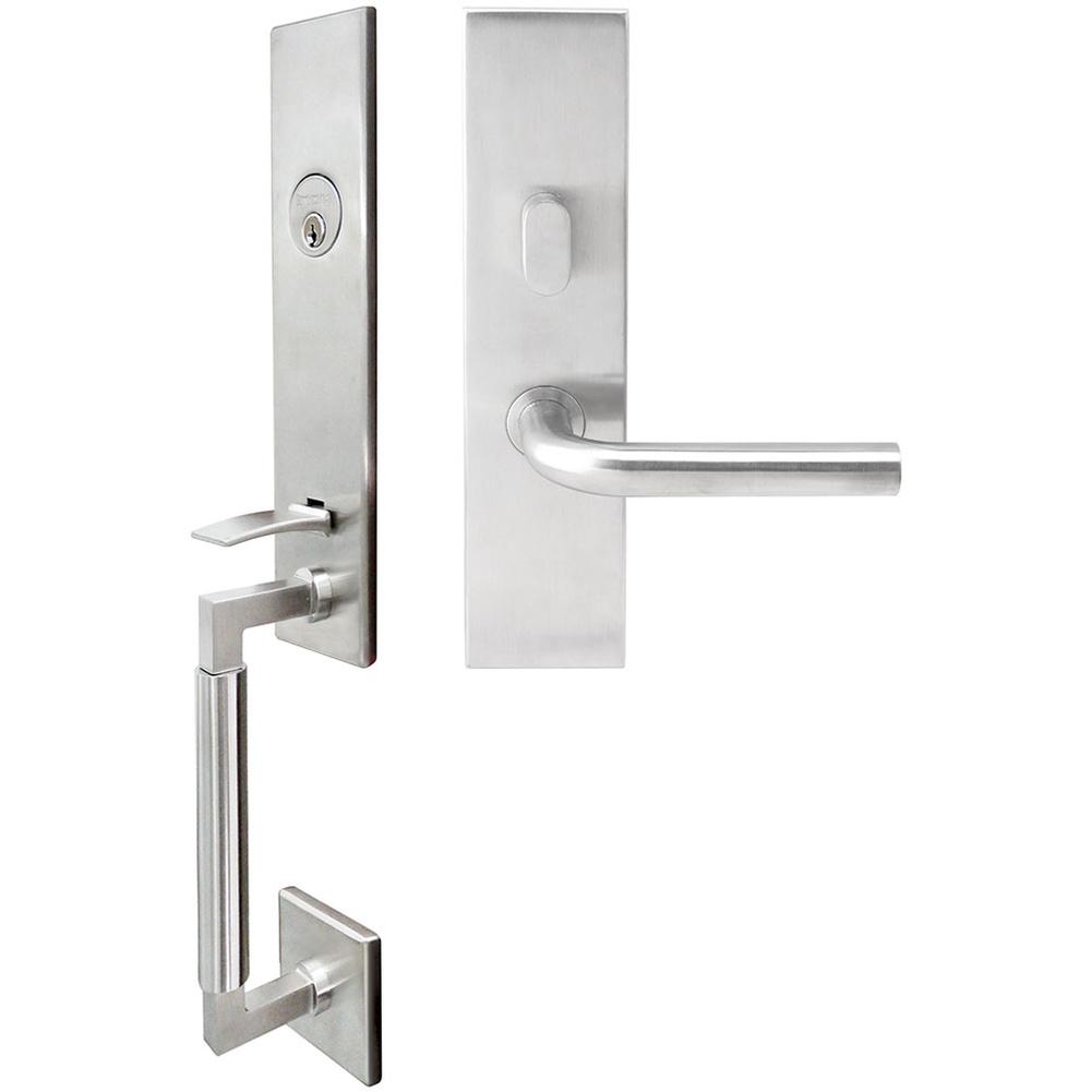 INOX NY Handleset MT Mortise Cologne Entry 2-3/4''  32D LH