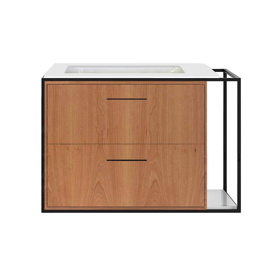Lacava Metal frame  for wall-mount under-counter vanity LIN-UN-30L. Sold together with the cabinet and countertop.  W: 30'', D: 21'', H: 20''.