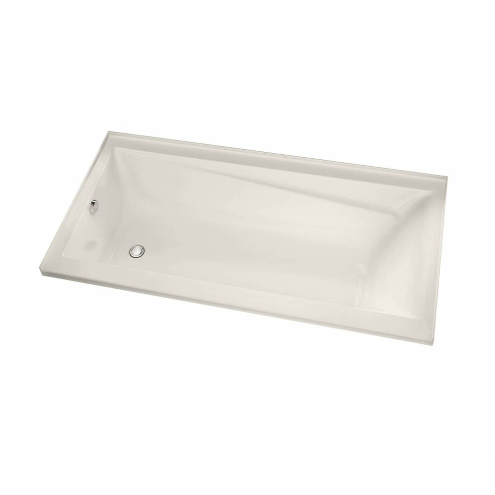 Maax Exhibit 6042 IF Acrylic Alcove Right-Hand Drain Bathtub in Biscuit