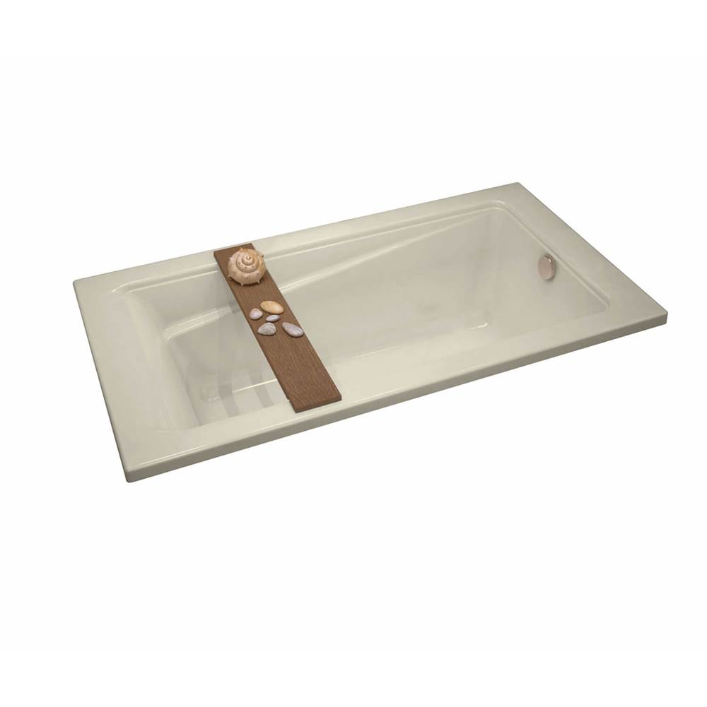 Maax Exhibit 6042 Acrylic Drop-in End Drain Bathtub in Bone - Product Pack