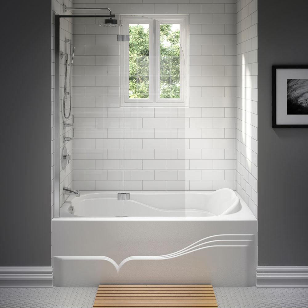 Neptune DAPHNE bathtub 32x60 with Tiling Flange and Skirt, Left drain, Mass-Air, White