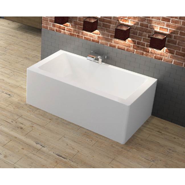 Oceania Baths Loft 3 Sides 66 x 31, ComfortAir Bathtub, Glossy White