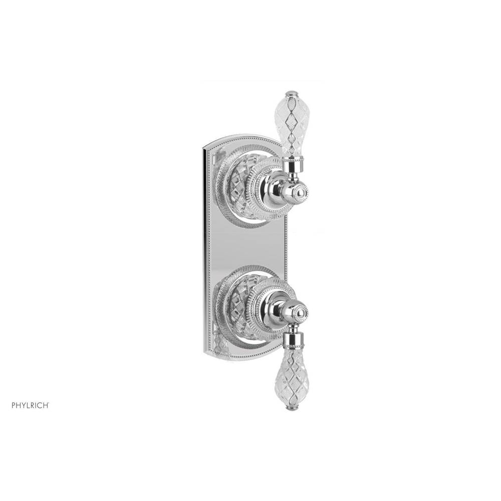 Phylrich REGENT CUT CRYSTAL 1/2'' Thermostatic Valve with Volume Control or Diverter 4-206