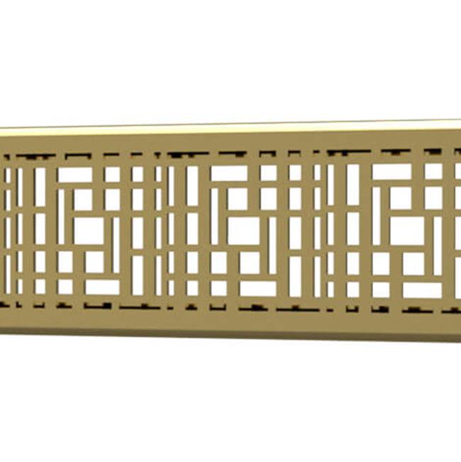 Quick Drain Drain Cover Deco 40In Polished Gold