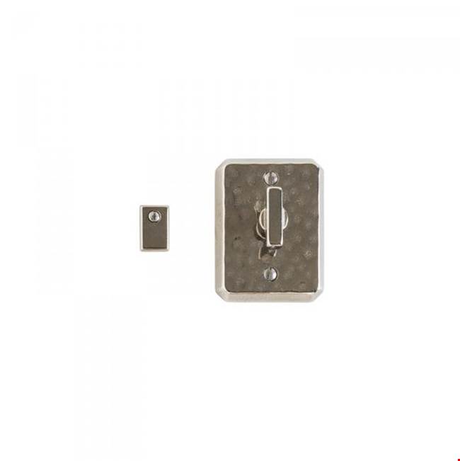 Rocky Mountain Hardware Hammered Escutcheon Privacy Mortise Bolt Set