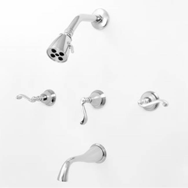 Sigma 3 Valve Tub & Shower Set TRIM (Includes HAF and Wall Tub Spout) HAMPSHIRE POLISHED NICKEL PVD .43