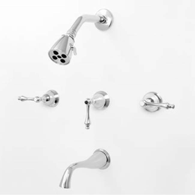 Sigma 3 Valve Tub & Shower Set TRIM (Includes HAF and Wall Tub Spout) MONTREAL POLISHED NICKEL PVD .43