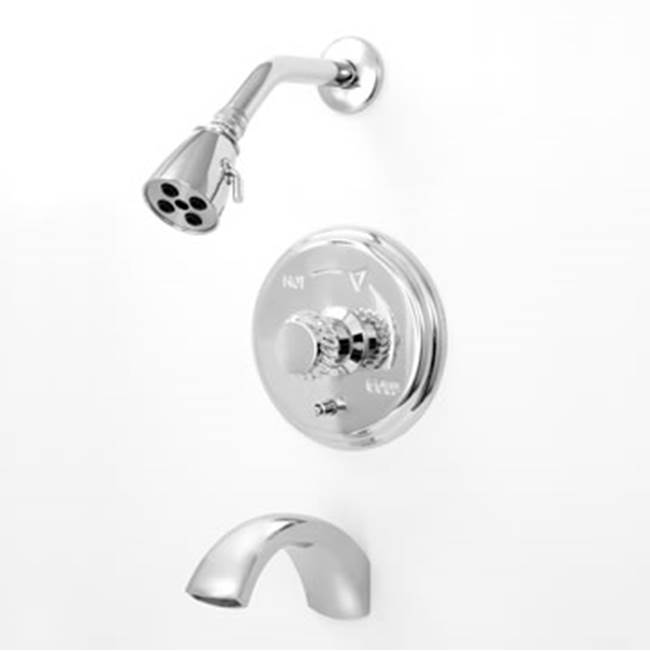 Sigma Pressure Balanced Tub & Shower Set Trim (Includes Haf And Wall Tub Spout) Seville Chrome .26