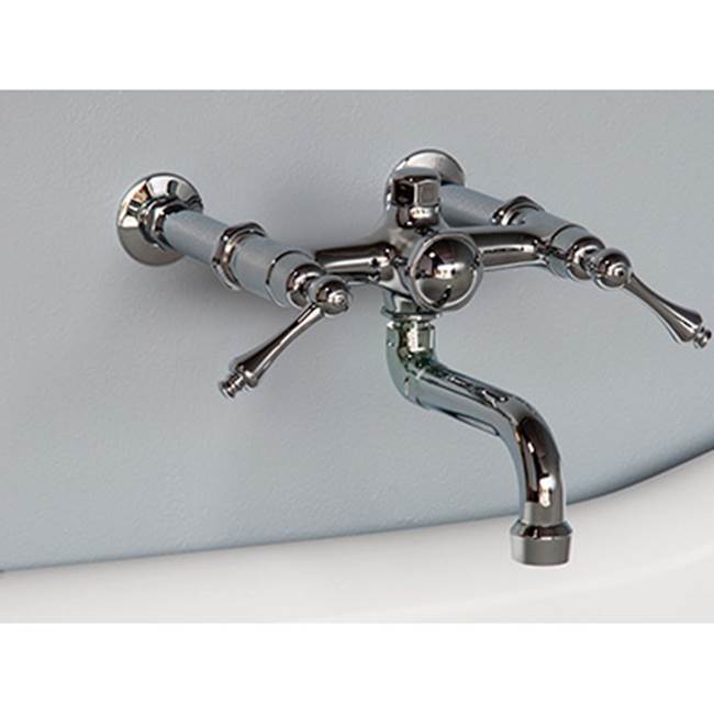 Strom Living Wall Mount Tub Faucets Supercoat Brass