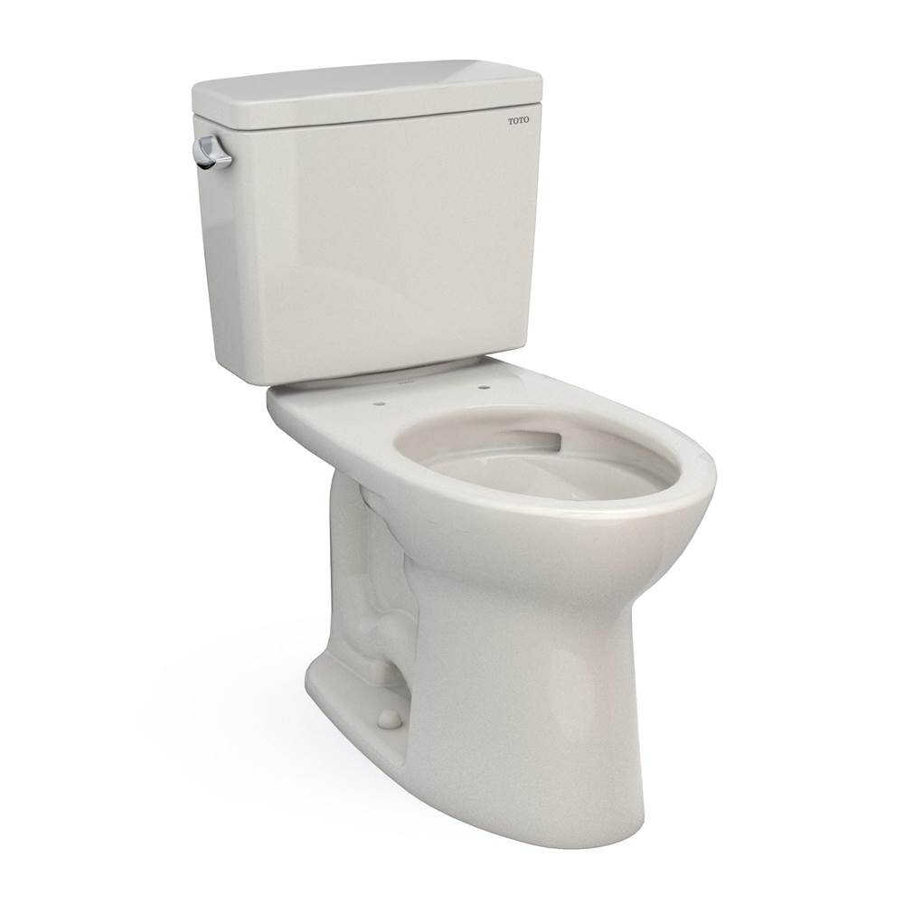 TOTO Toto® Drake®  Two-Piece Elongated 1.6 Gpf Universal Height Tornado Flush® Toilet With Cefiontect®, Sedona Beige