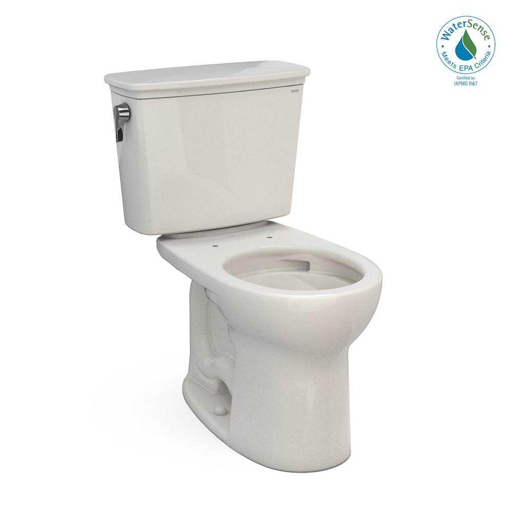 TOTO Toto® Drake® Transitional Two-Piece Round 1.28 Gpf Universal Height Tornado Flush® Toilet With Cefiontect®, Sedona Beige