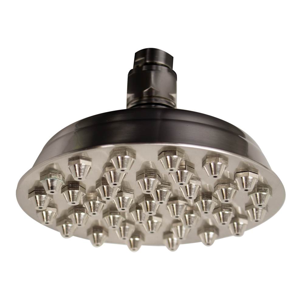 Whitehaus Collection Showerhaus Small Sunflower Rainfall Showerhead with 37 nozzles - Solid Brass Construction with Adjustable Ball Joint
