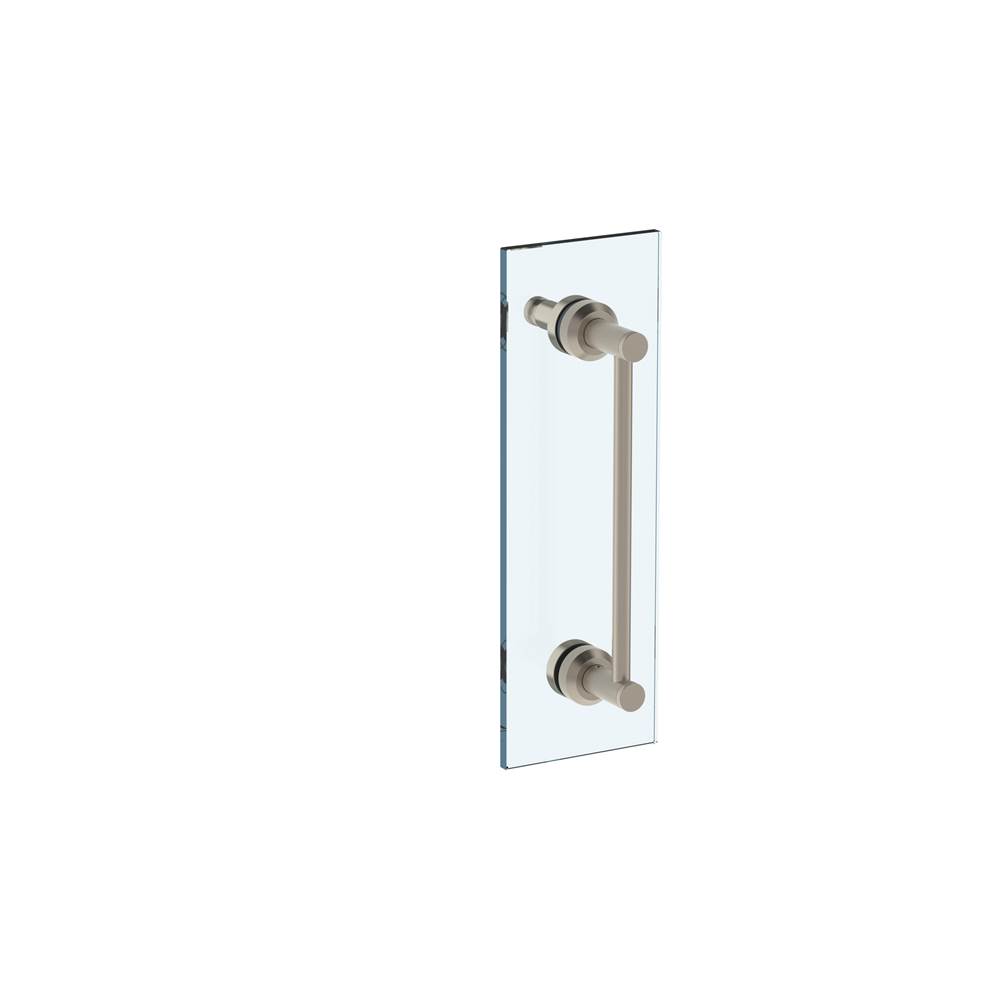 Watermark Urbane 12'' shower door pull with knob/ glass mount towel bar with hook