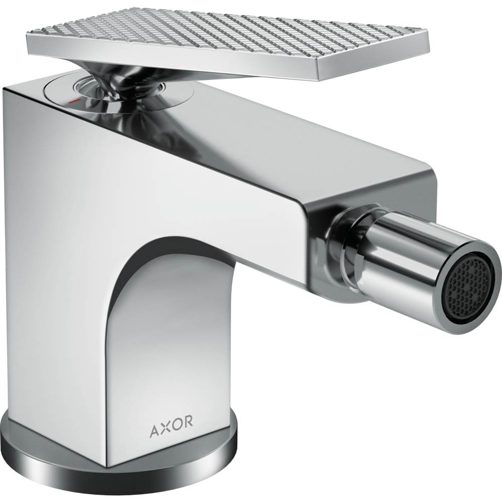 Axor Citterio Single-Hole Bidet Faucet with Pop-Up Drain- Rhombic Cut, 1.5 GPM in Chrome