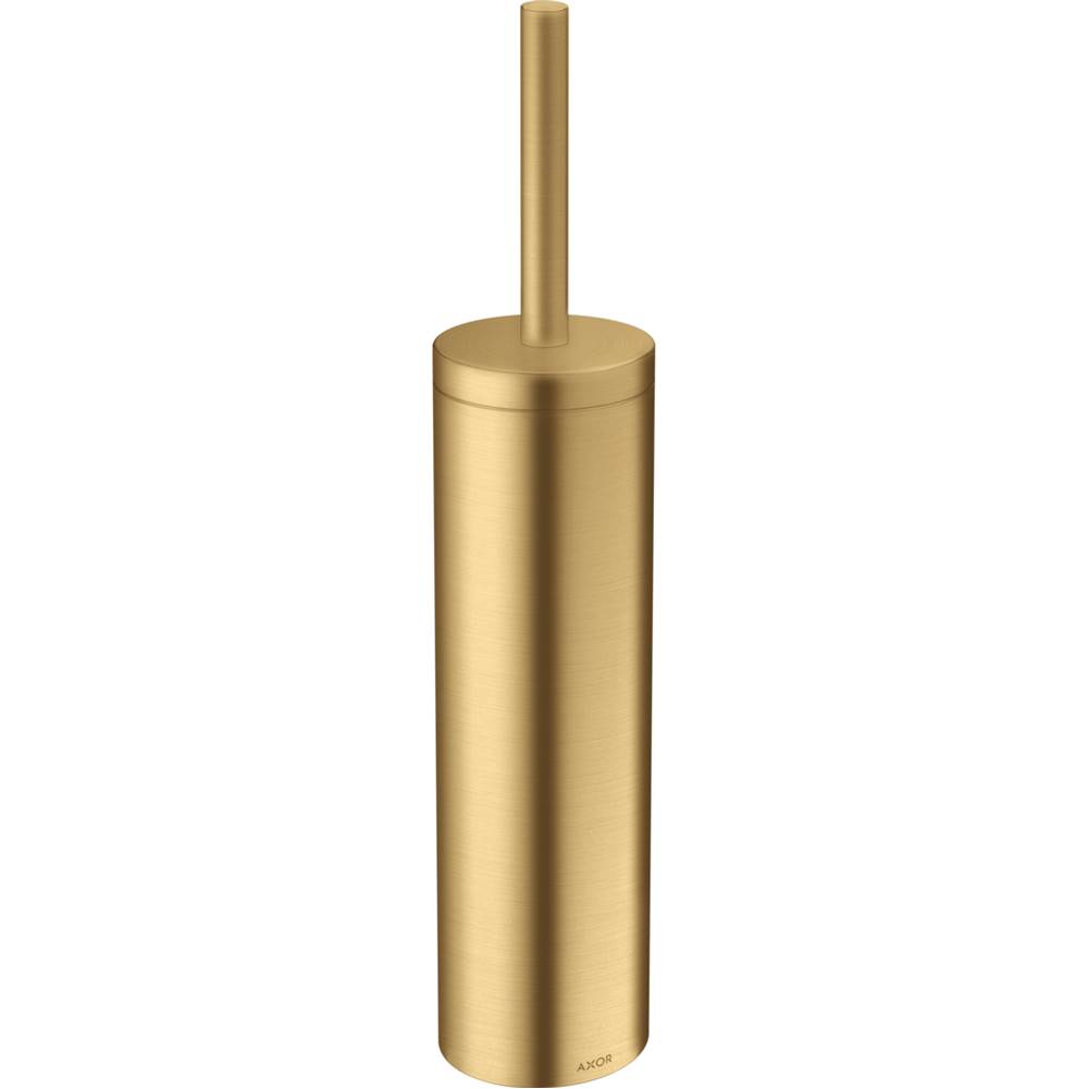 Axor Universal Circular Toilet brush holder in Brushed Gold Optic