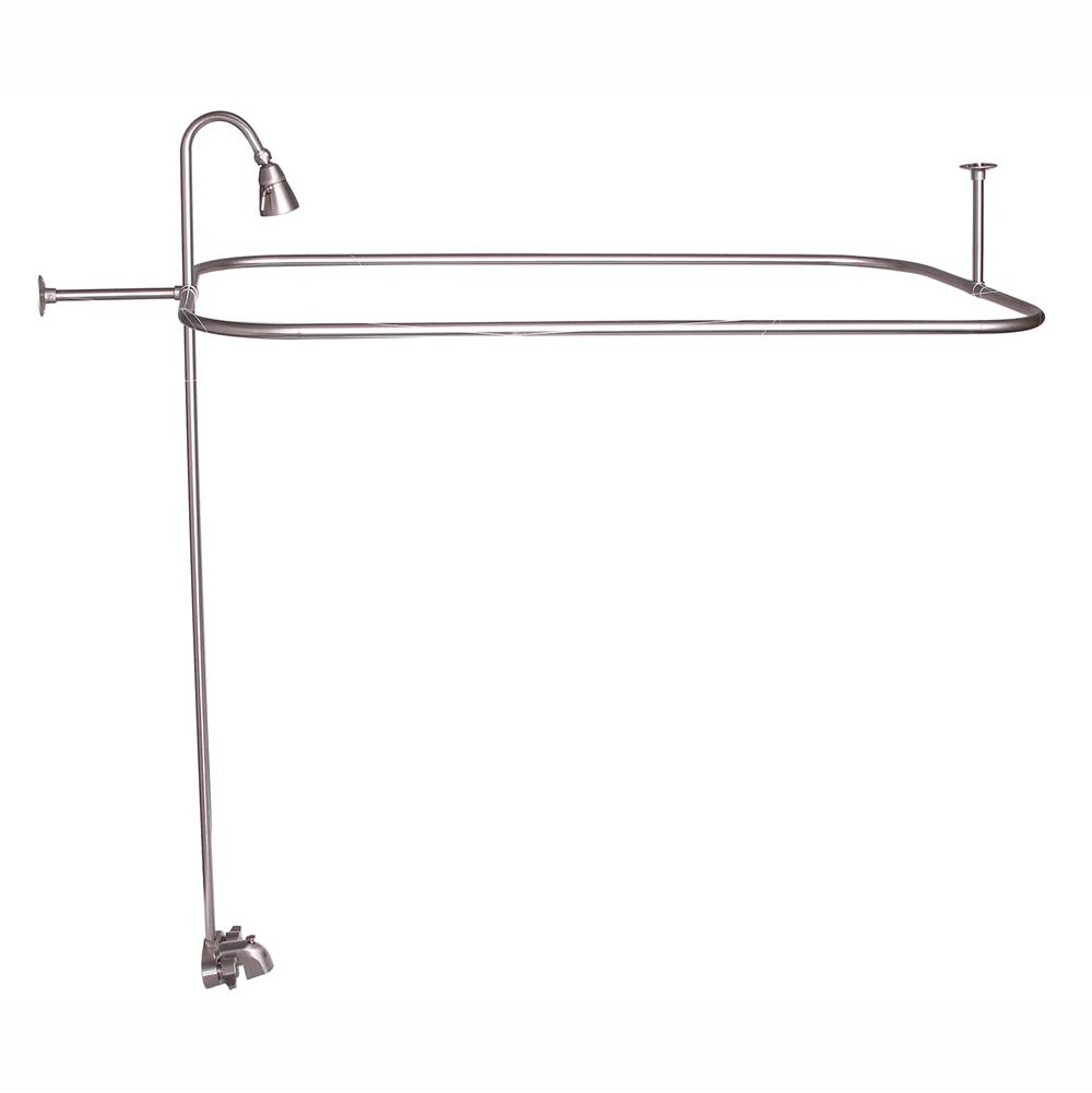 Barclay Converto Shower w/48'' Rect Rod, Fct, Riser,Brushed Nickel