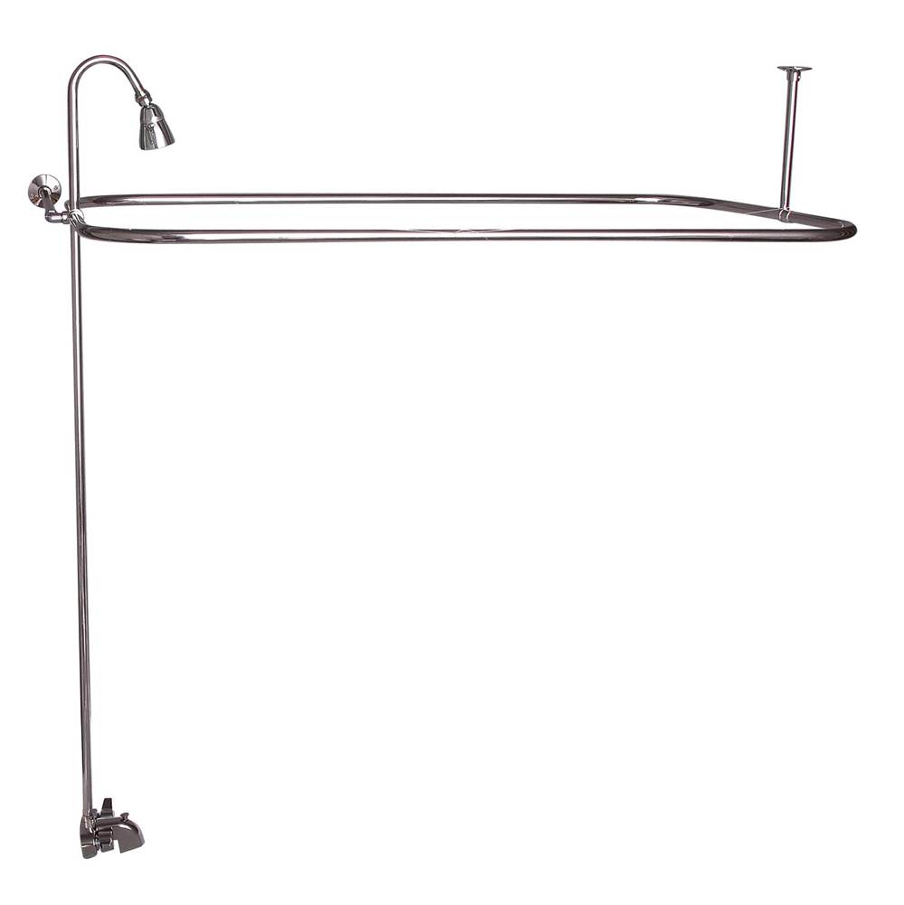 Barclay Converto Shower w/54'' Rect Rod, Fct, Riser, Polished Nickel