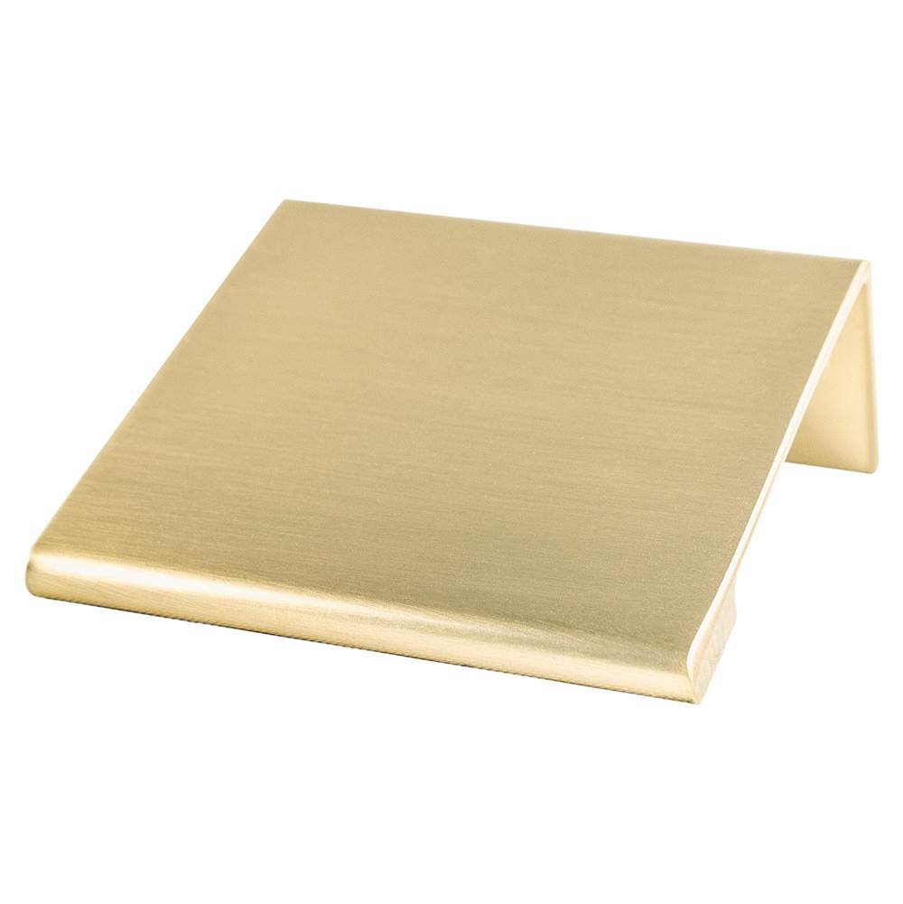 Berenson Contemporary Advantage Two 25.4mm CC Champagne Edge Pull - Part measures 1/16in. thickness.