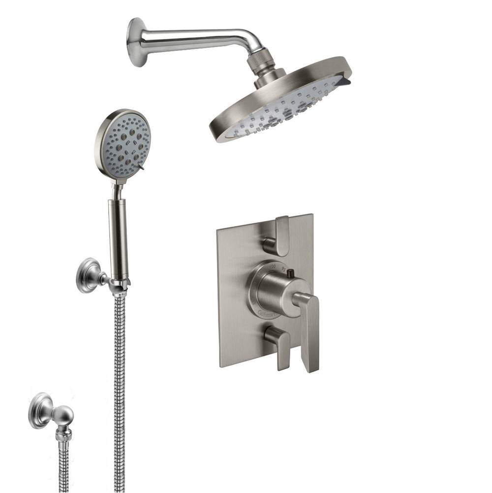 California Faucets Rincon Bay StyleTherm® 1/2'' Thermostatic Shower System with Showerhead and Handshower on Hook