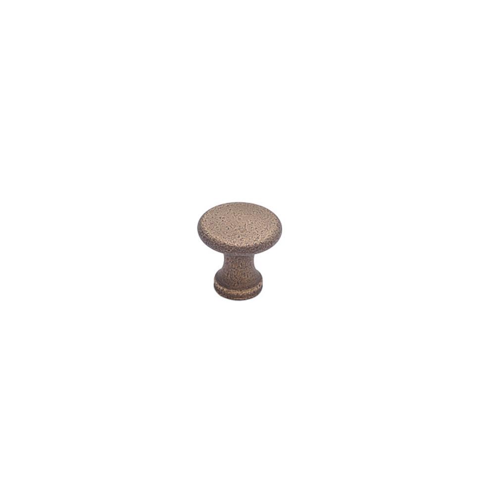 Colonial Bronze Cabinet Knob Hand Finished in Light Statuary Bronze