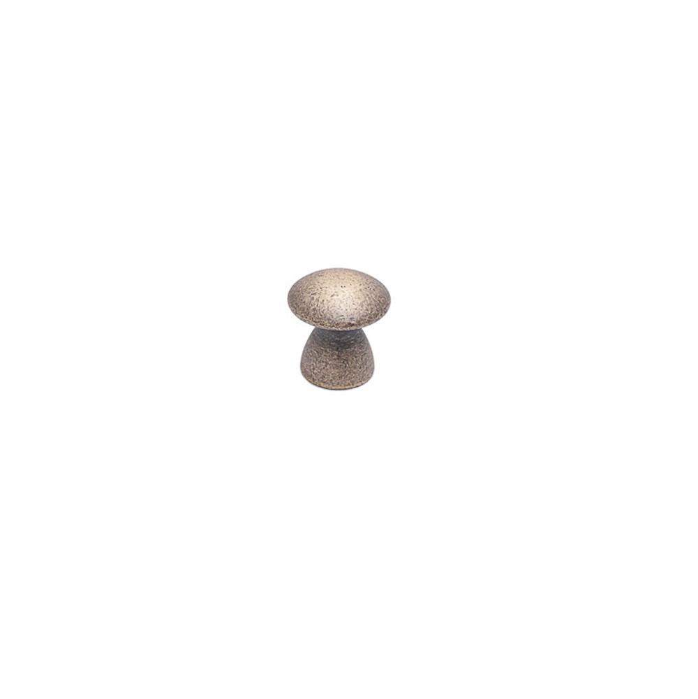 Colonial Bronze Cabinet Knob Hand Finished in Distressed Black