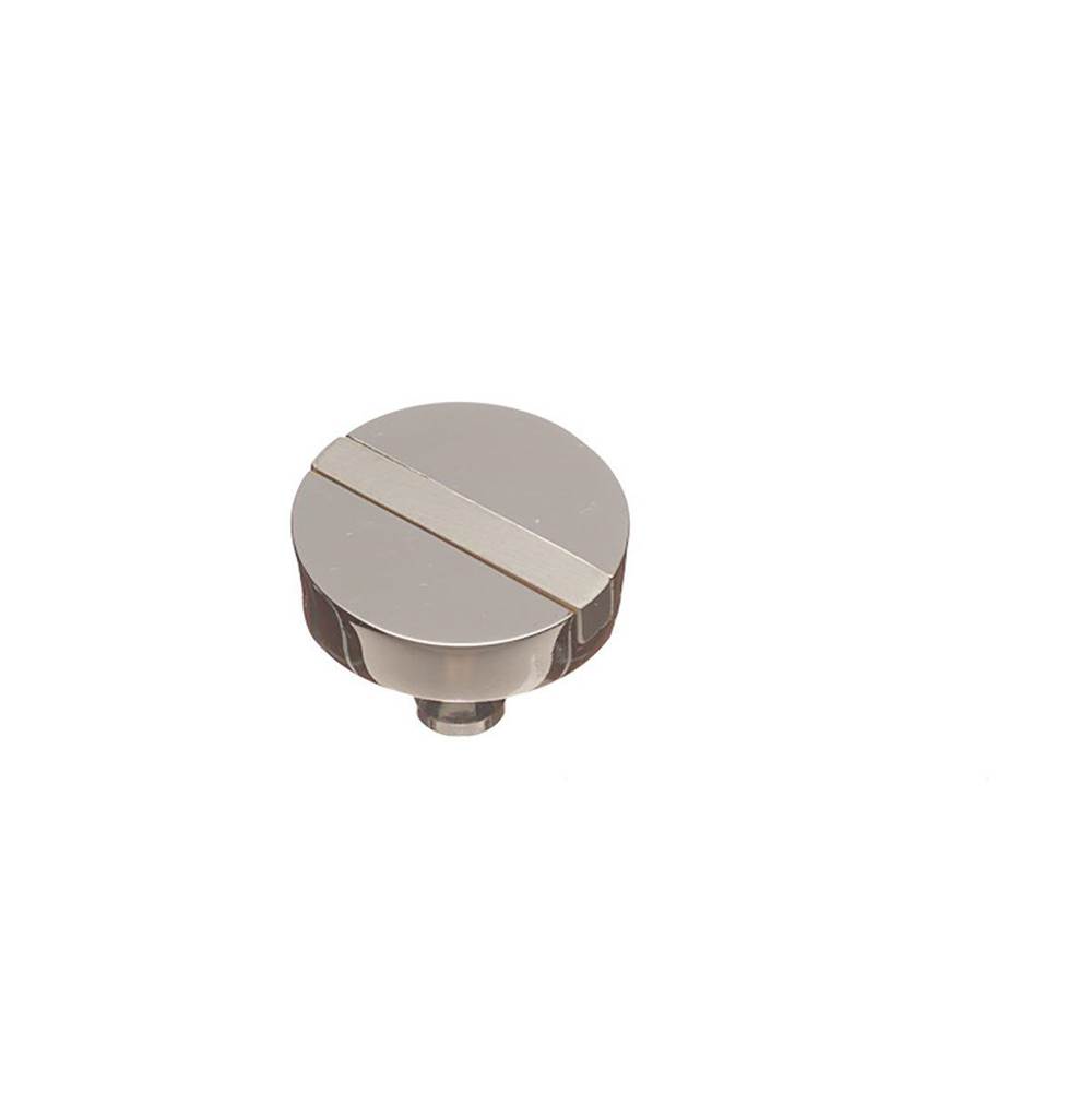 Colonial Bronze Top Striped Cabinet Knob Hand Finished in Satin Bronze and Matte Satin Black