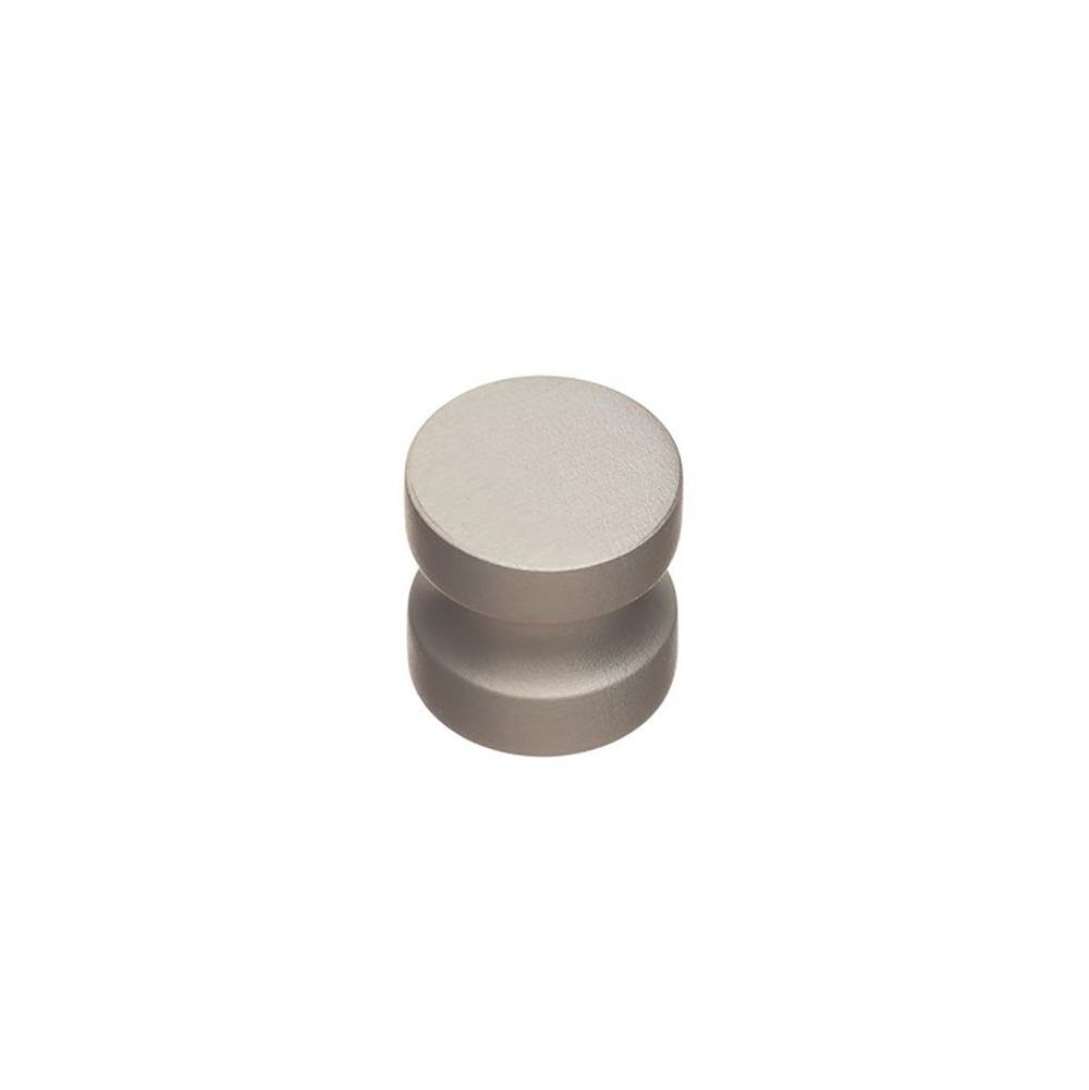 Colonial Bronze Cabinet Knob Hand Finished in Matte Satin Chrome, with 1/4-20 screw