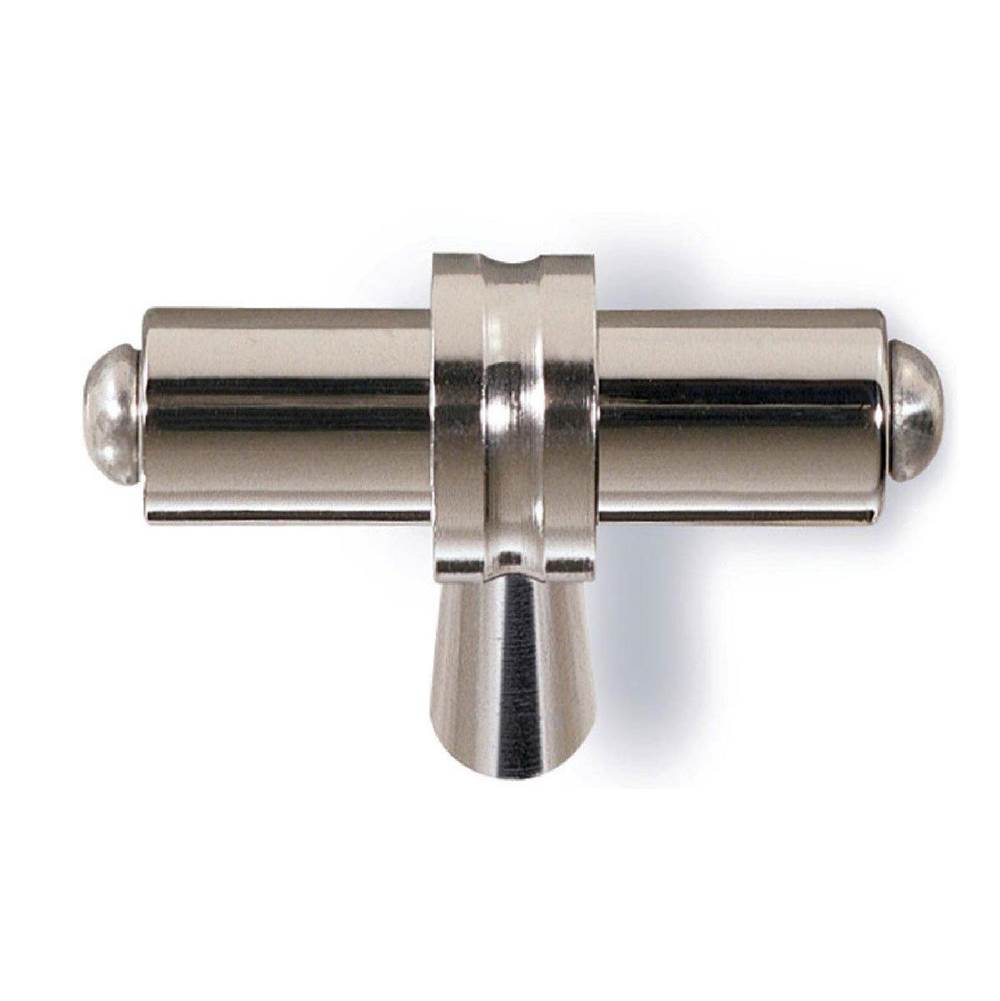 Colonial Bronze Adjustable T Cabinet Knob Hand Finished in Satin Nickel and Polished Nickel