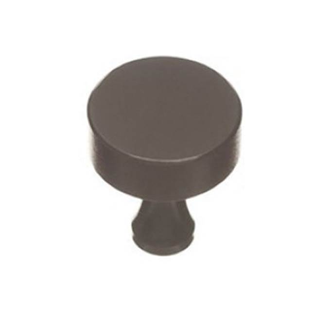 Colonial Bronze Cabinet Knob Hand Finished in Unlacquered Oil Rubbed Bronze